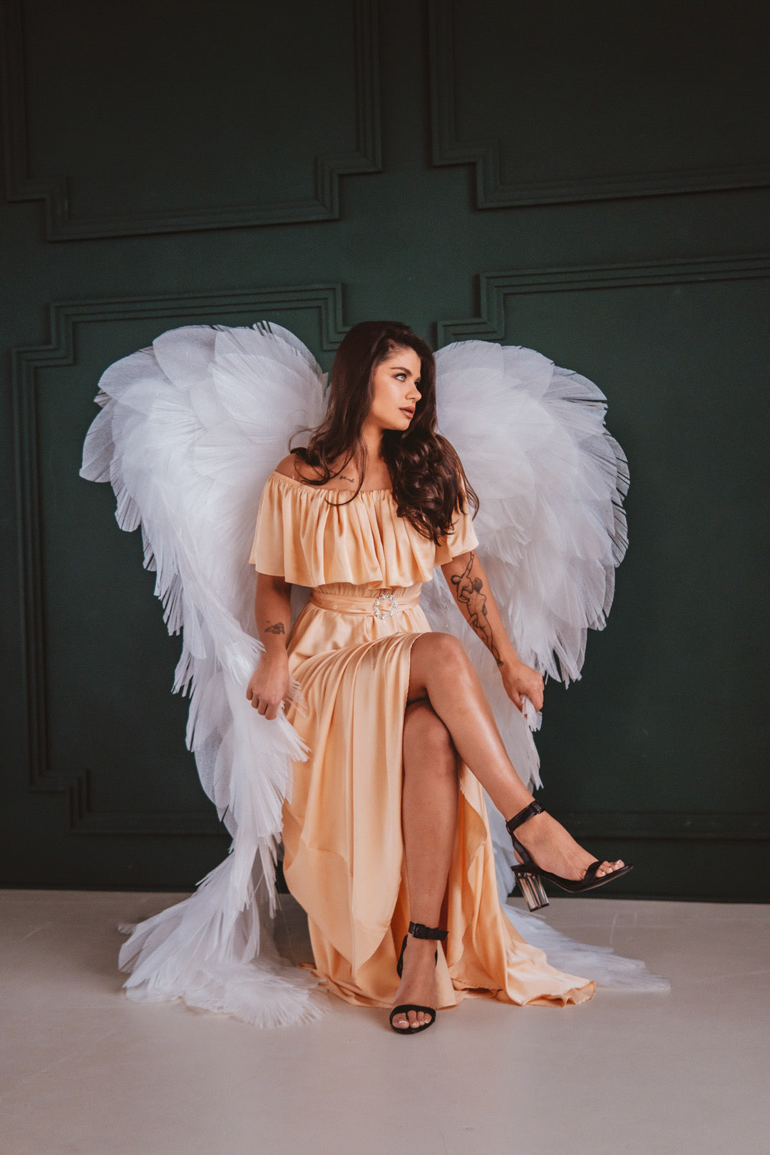 White Angel Wings Costume "Bogacci brand"