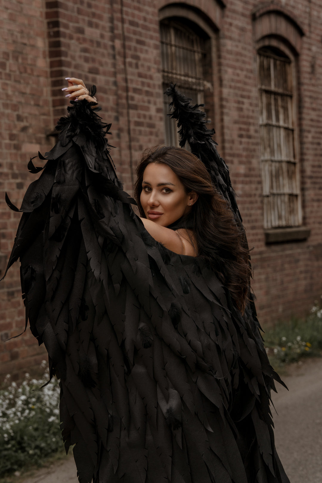 Black Wings Angel Costume "Bogacci brand"