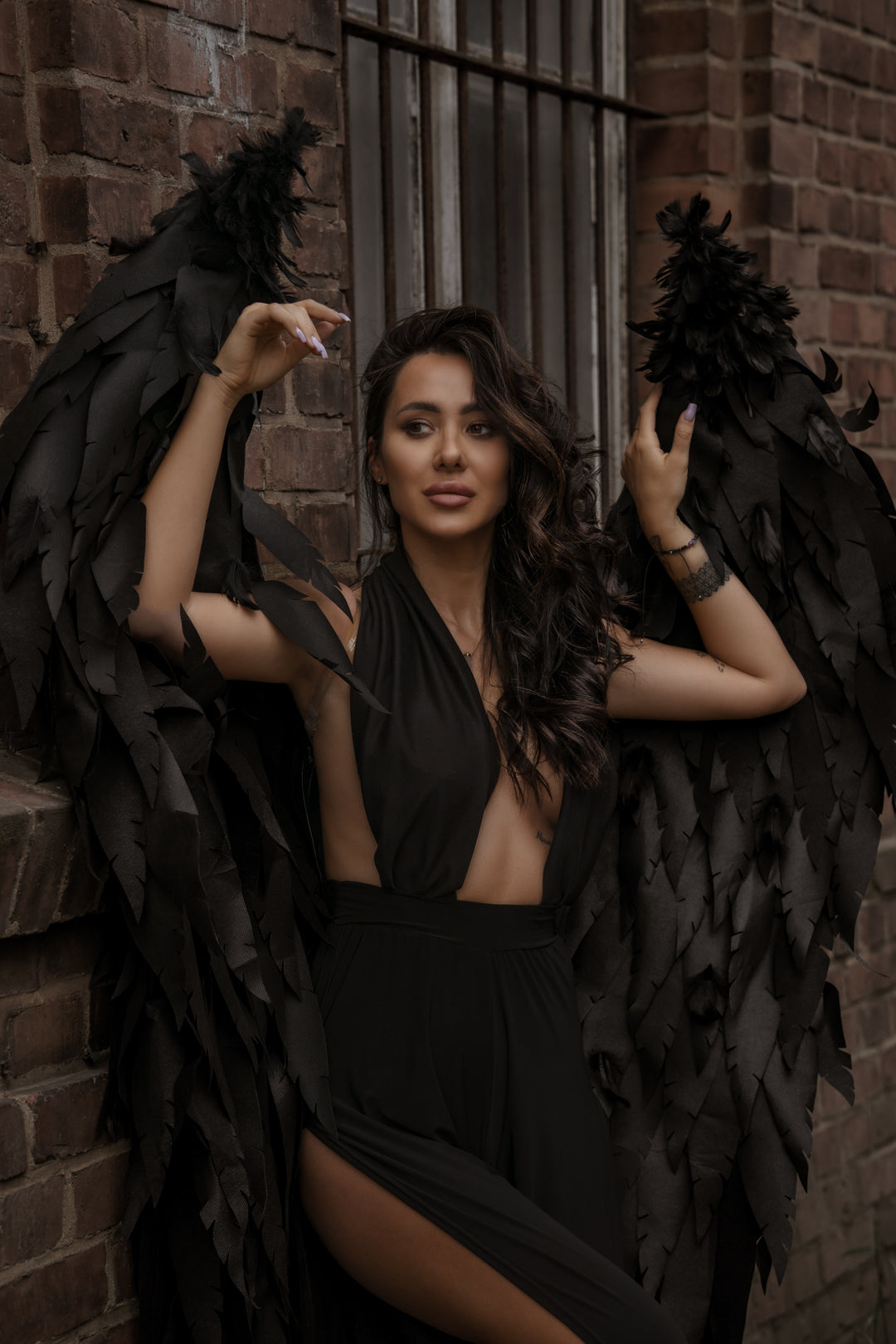 Black Wings Angel Costume "Bogacci brand"