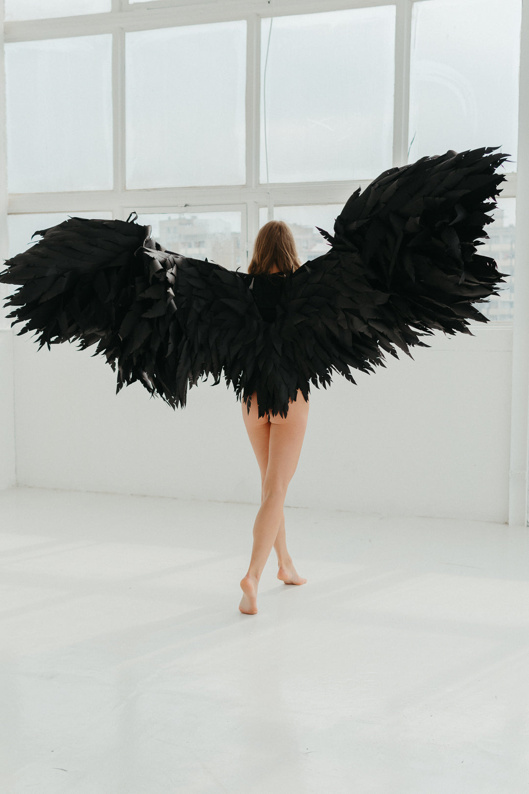 Large Black wings costume Cosplay "Bogacci brand"