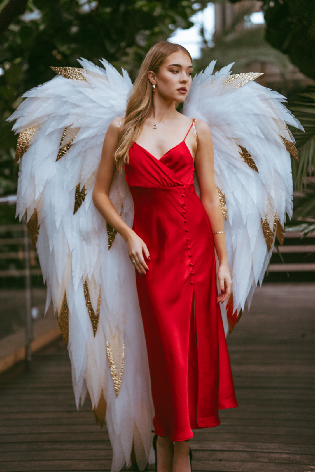 MILENA White Gold  Angel wings costume "Bogacci brand"