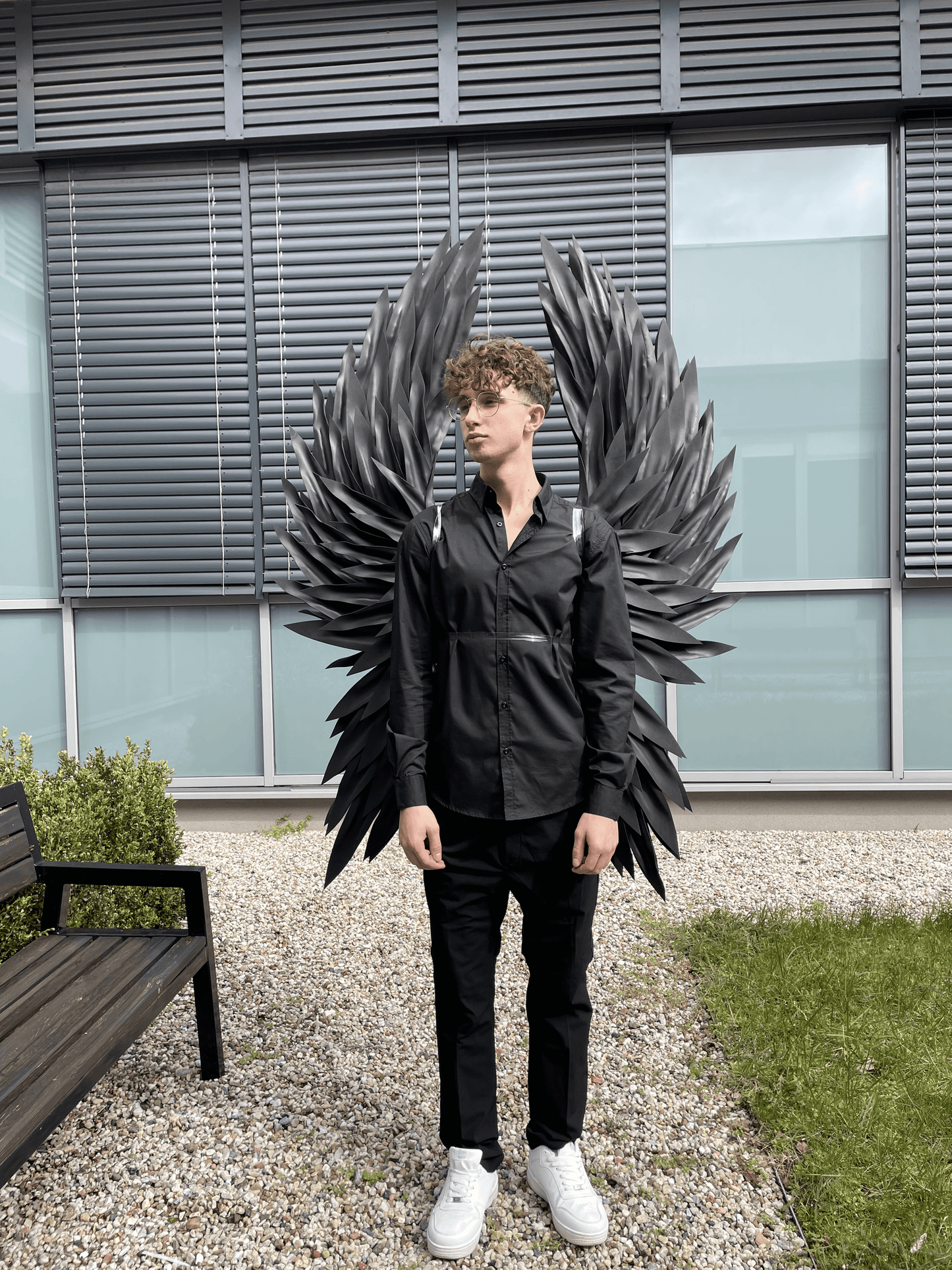 Black Angel Wings Costume Cosplay "Bogacci brand"