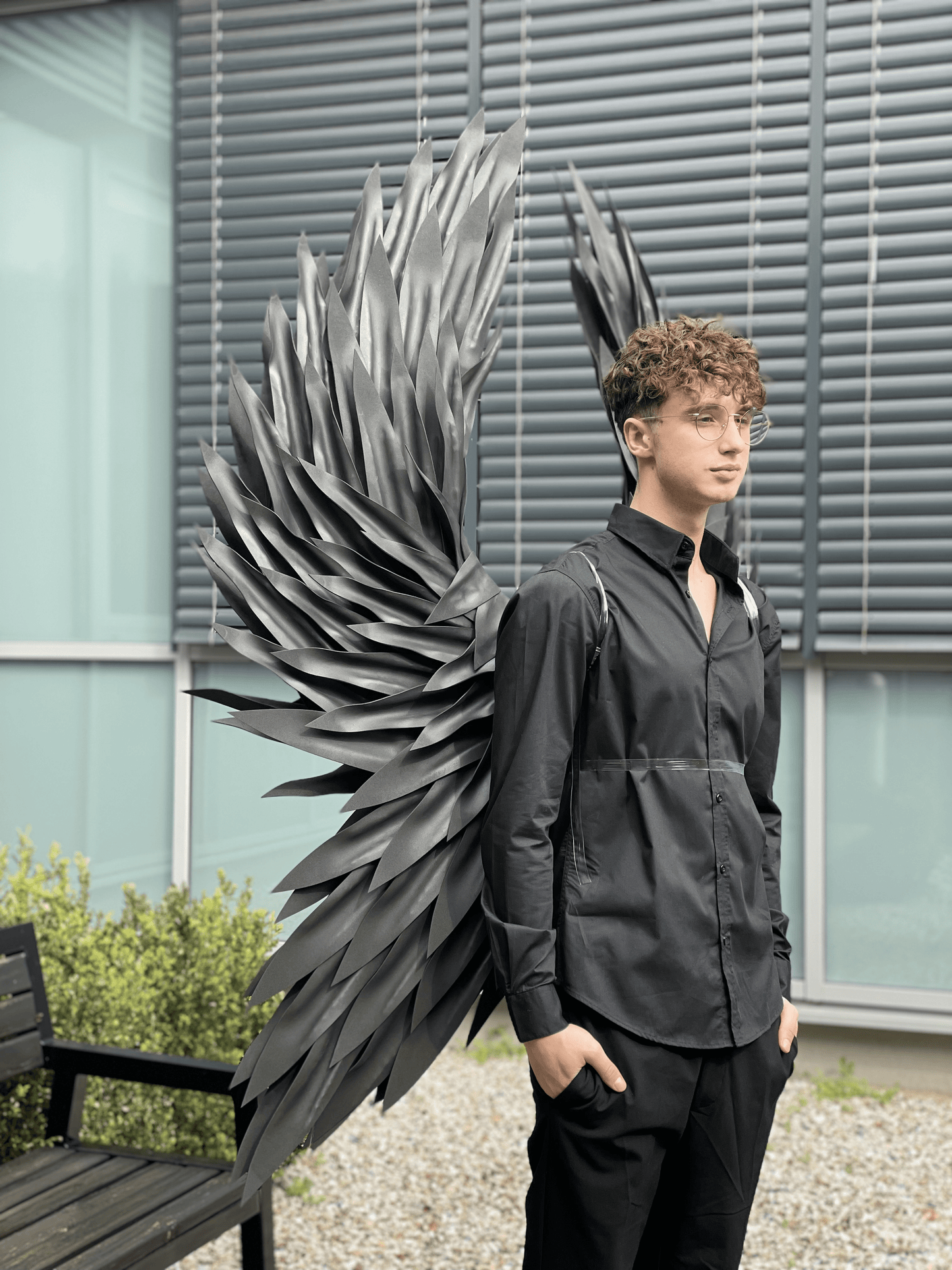 Black Angel Wings Costume Cosplay "Bogacci brand"