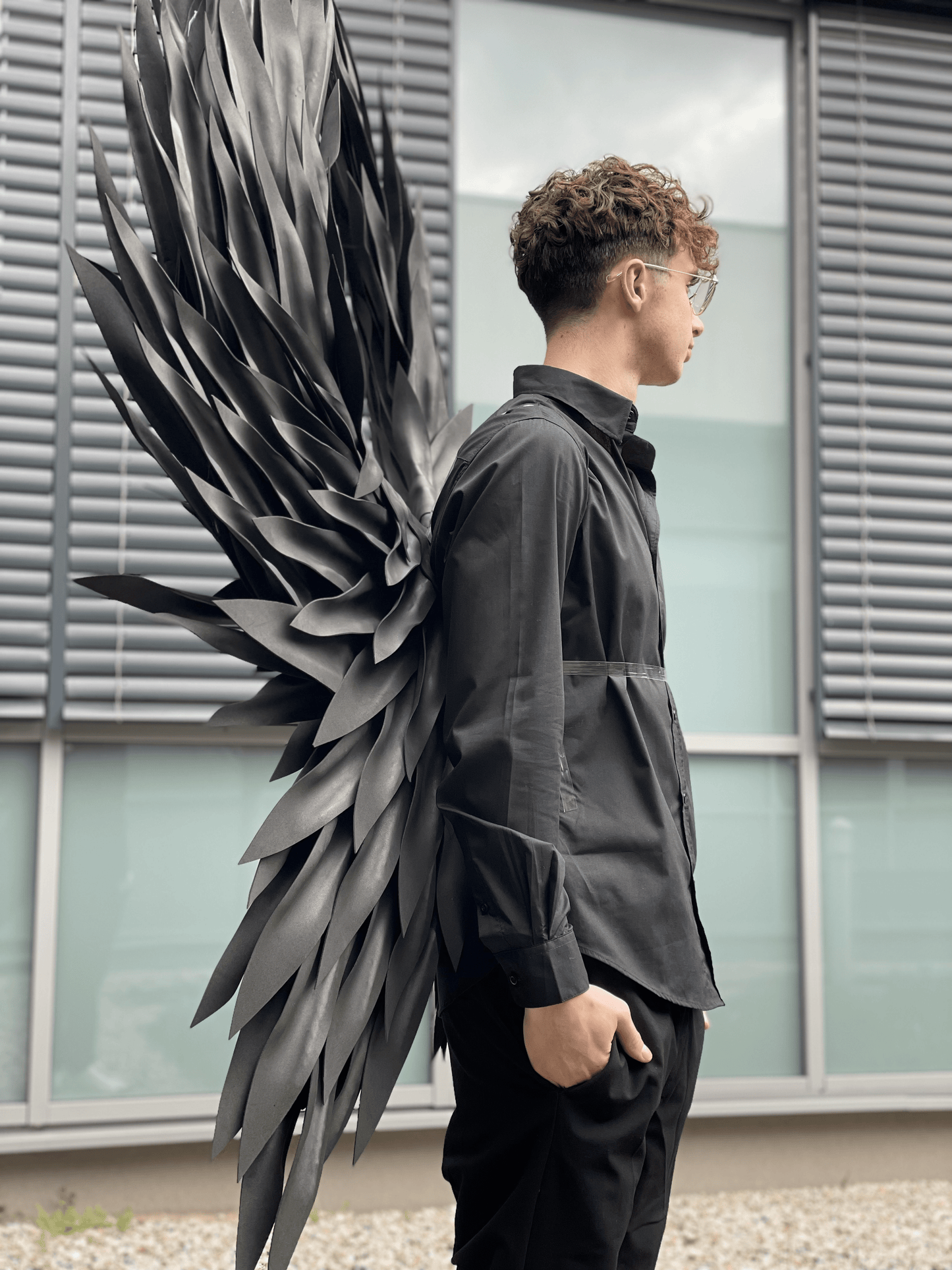 Black Angel Wings Costume Cosplay "Bogacci brand"