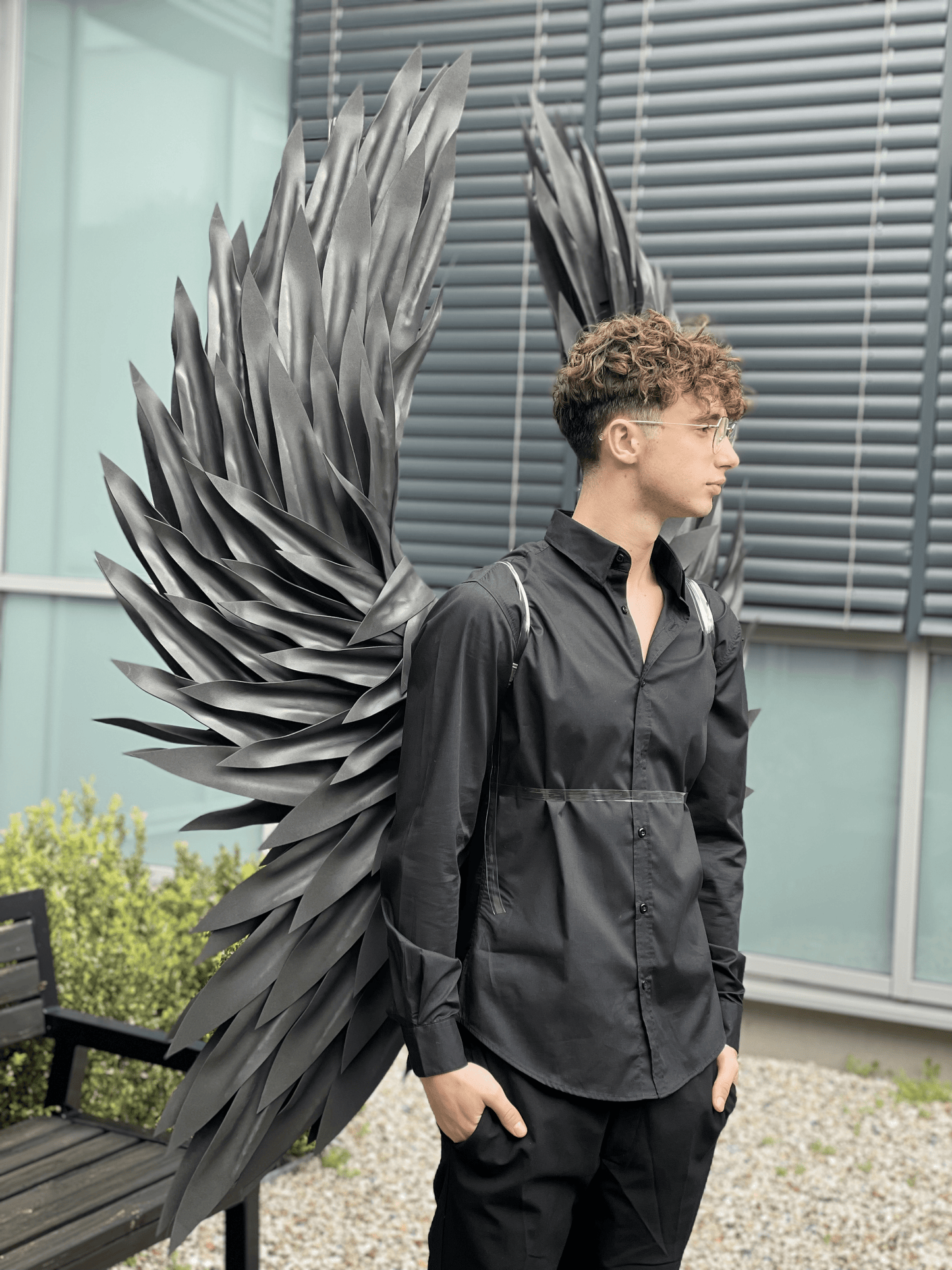 Black Angel Wings Costume Cosplay "Bogacci brand"