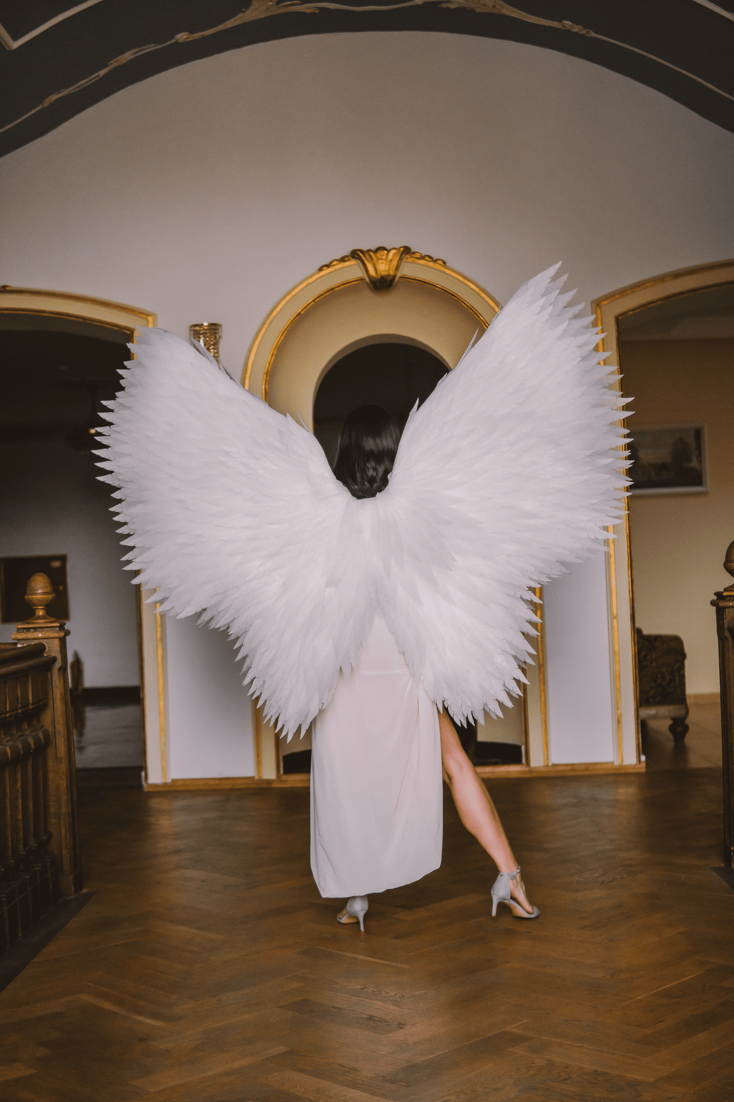 White Angel wings costume "Bogacci brand"