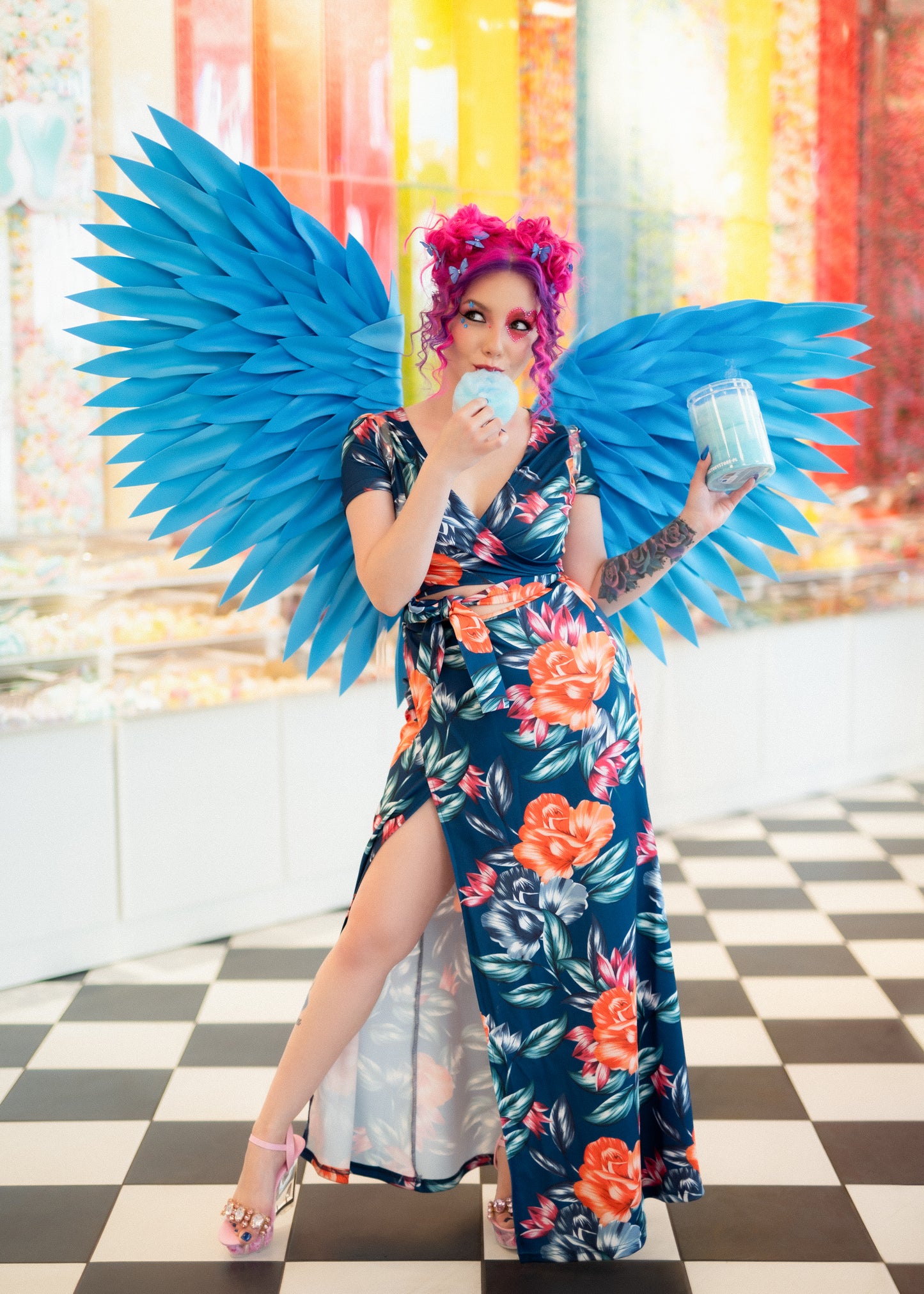 Blue Angel Wings Cosplay "Bogacci brand"