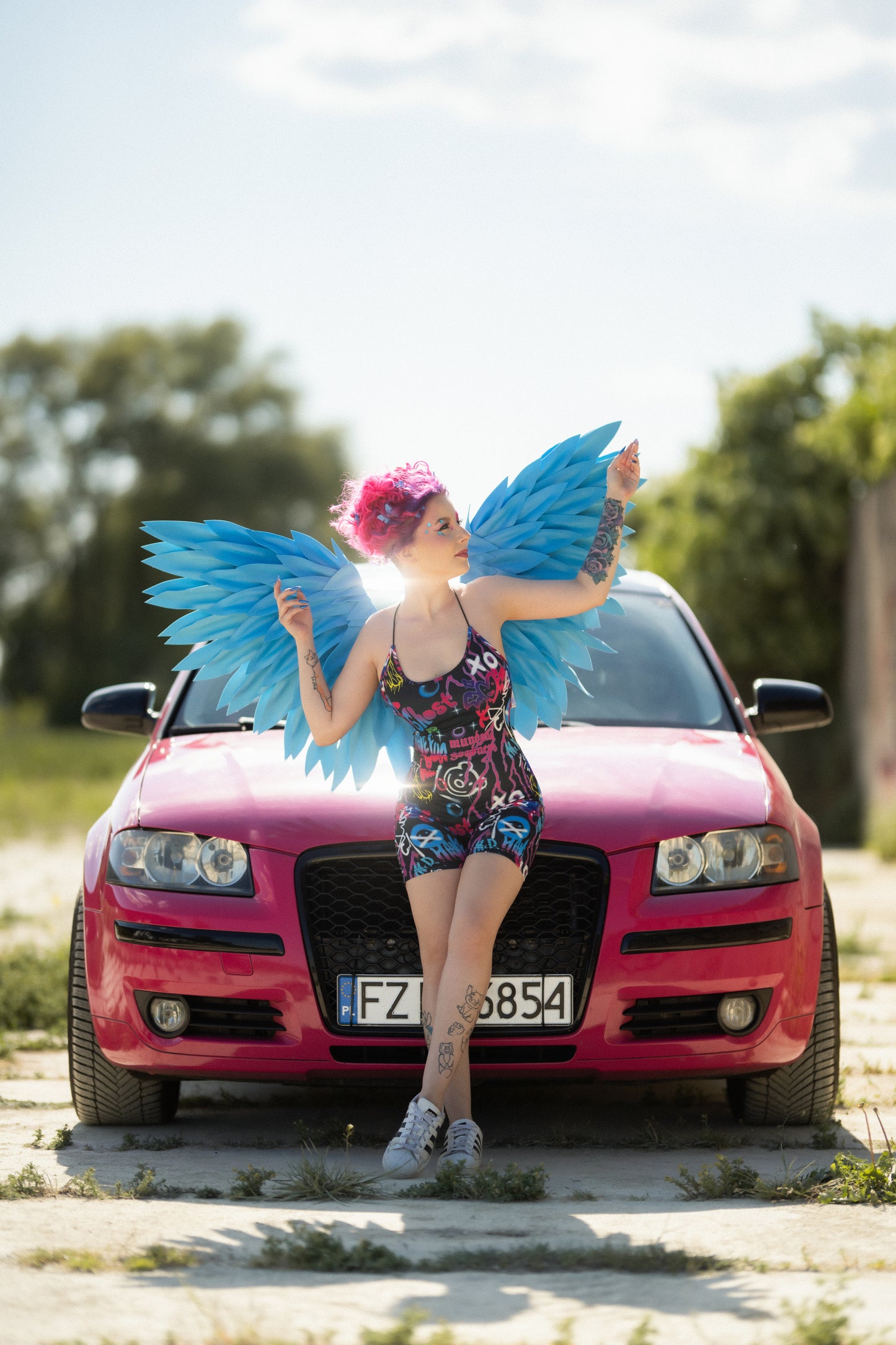 Blue Angel Wings Cosplay "Bogacci brand"