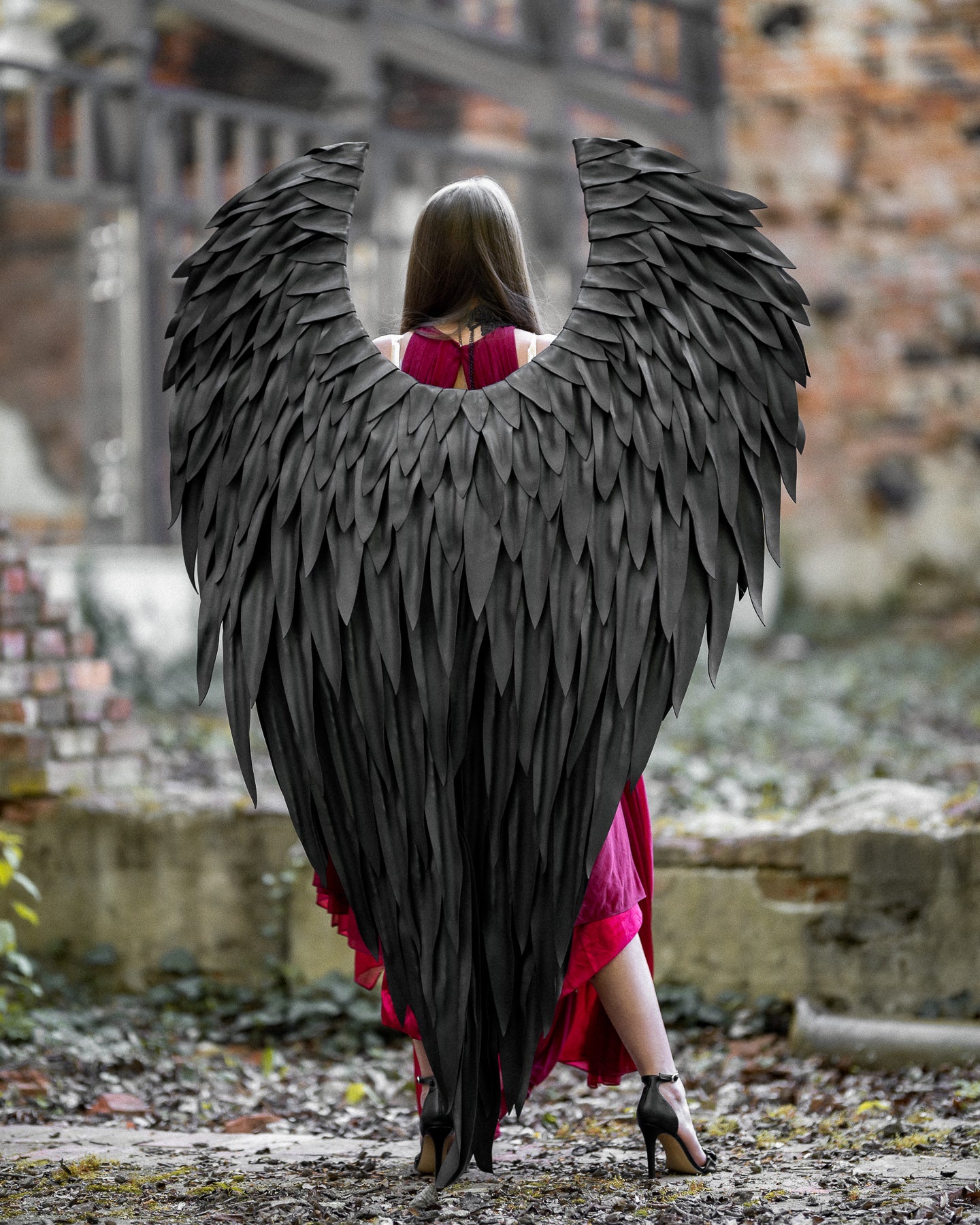 Black Angel Wings costume  "Bogacci brand"