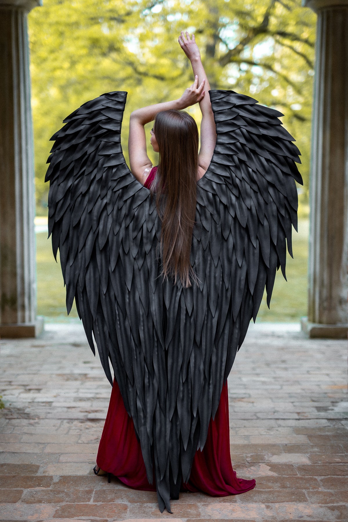 Black Angel Wings costume  "Bogacci brand"