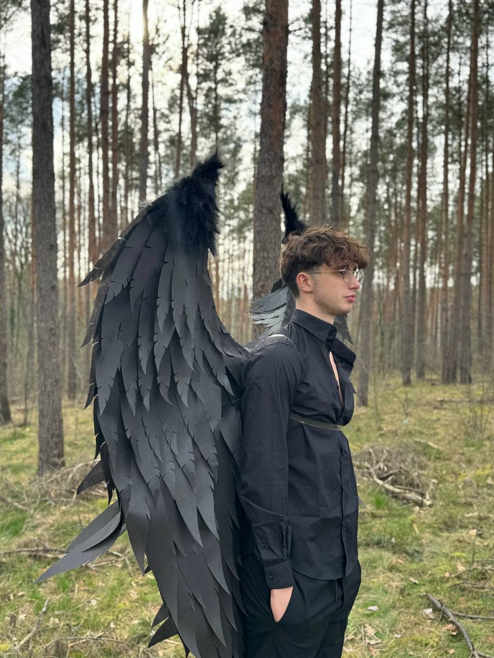 Angel Wings Black Costume Cosplay "Bogacci brand"