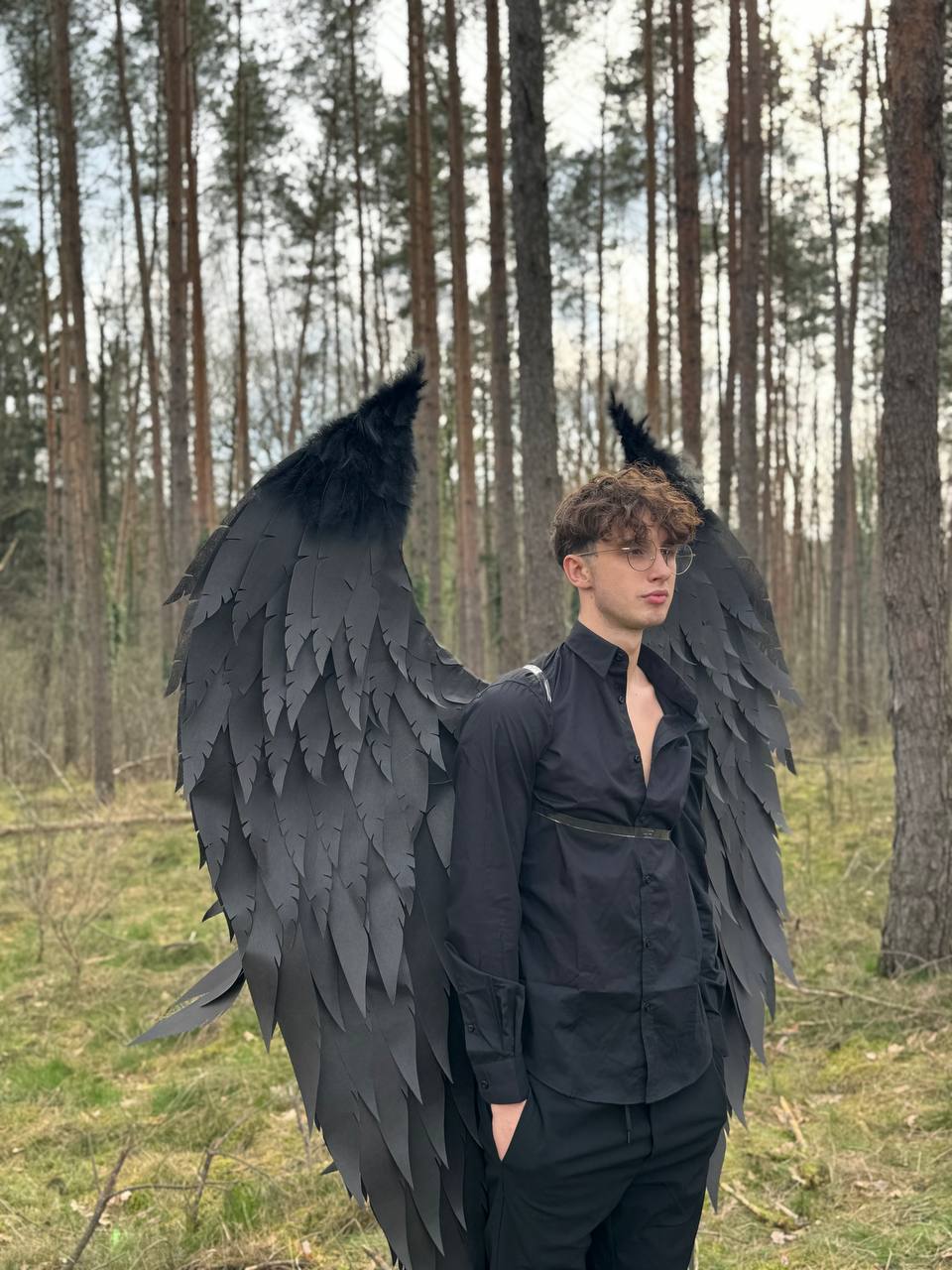 Angel Wings Black Costume Cosplay "Bogacci brand"