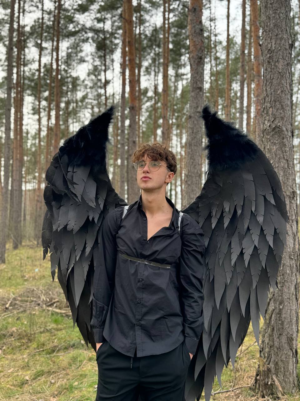 Angel Wings Black Costume Cosplay "Bogacci brand"