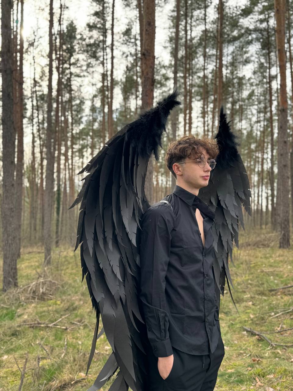 Angel Wings Black Costume Cosplay "Bogacci brand"