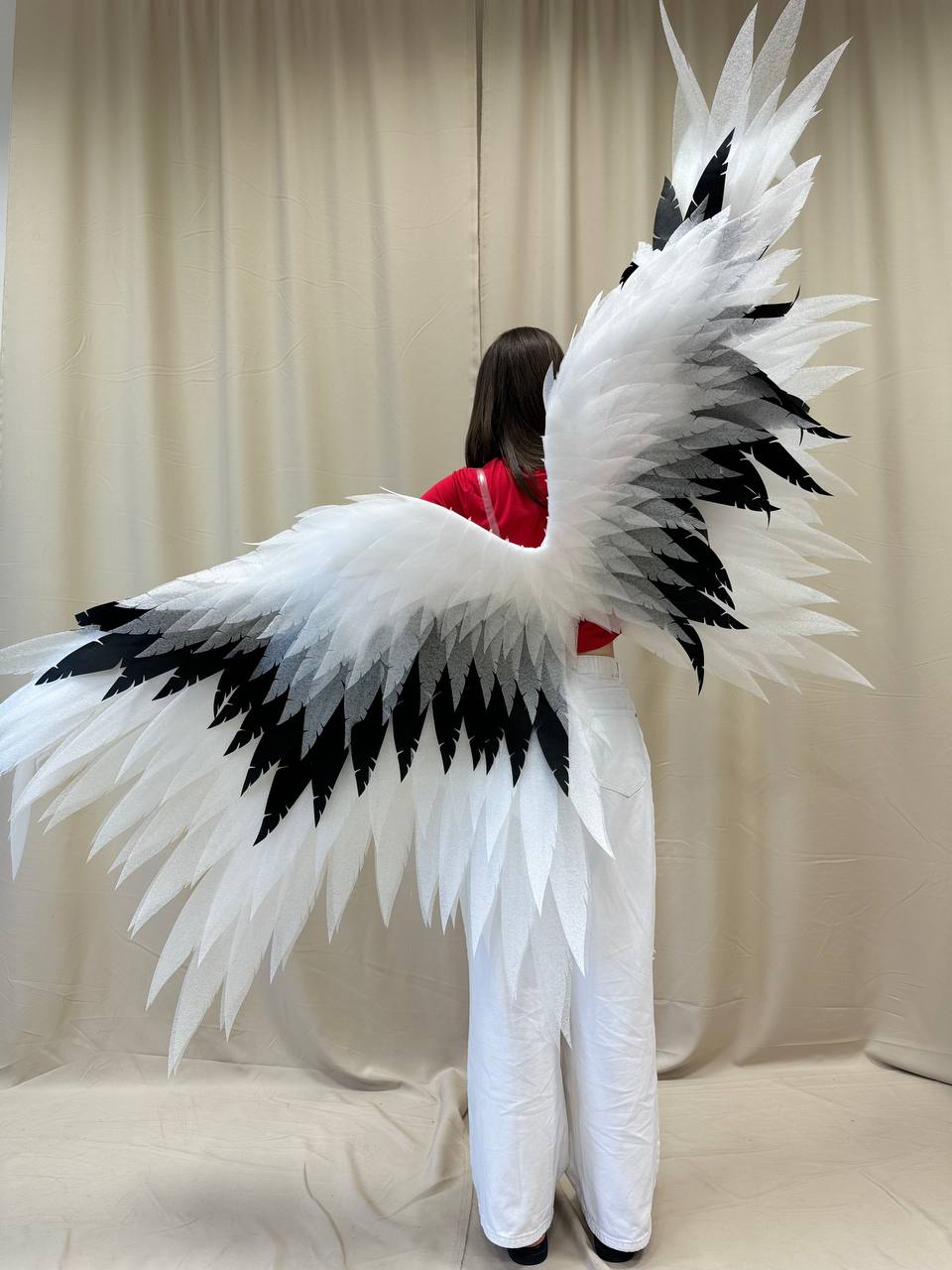 Black White Angel wings costume "Bogacci brand"