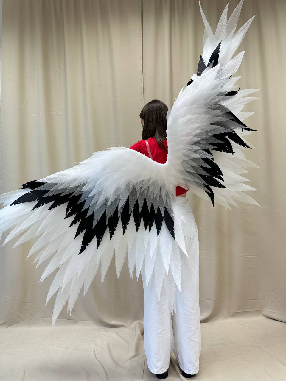 Black White Angel wings costume "Bogacci brand"