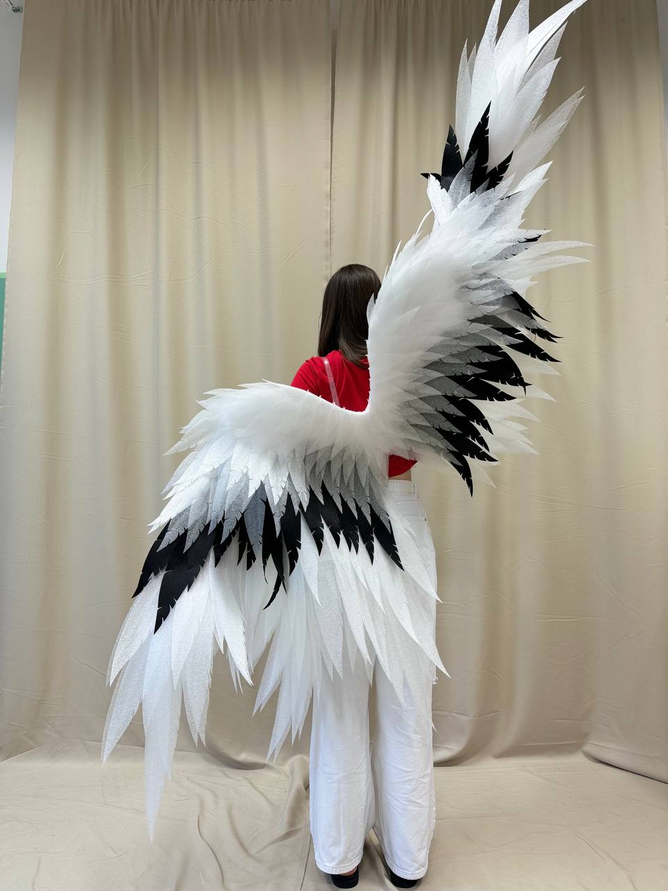 Black White Angel wings costume "Bogacci brand"