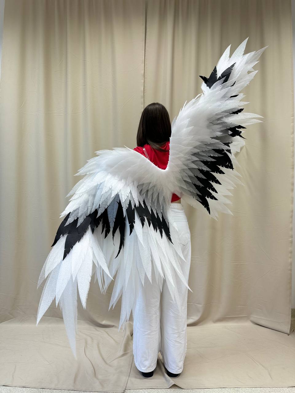 Black White Angel wings costume "Bogacci brand"