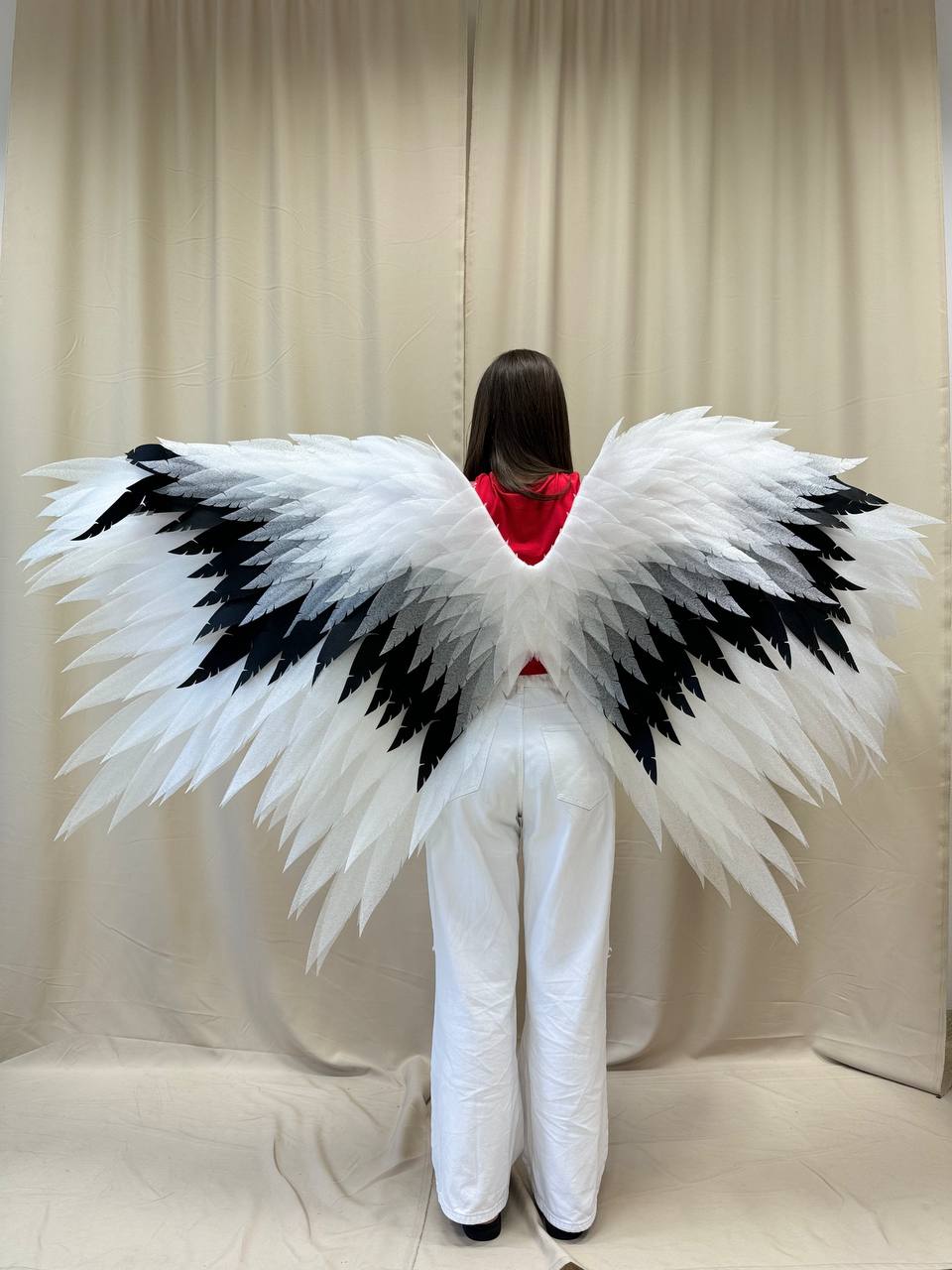 Black White Angel wings costume "Bogacci brand"