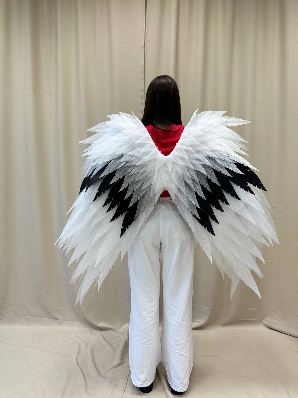 Black White Angel wings costume "Bogacci brand"