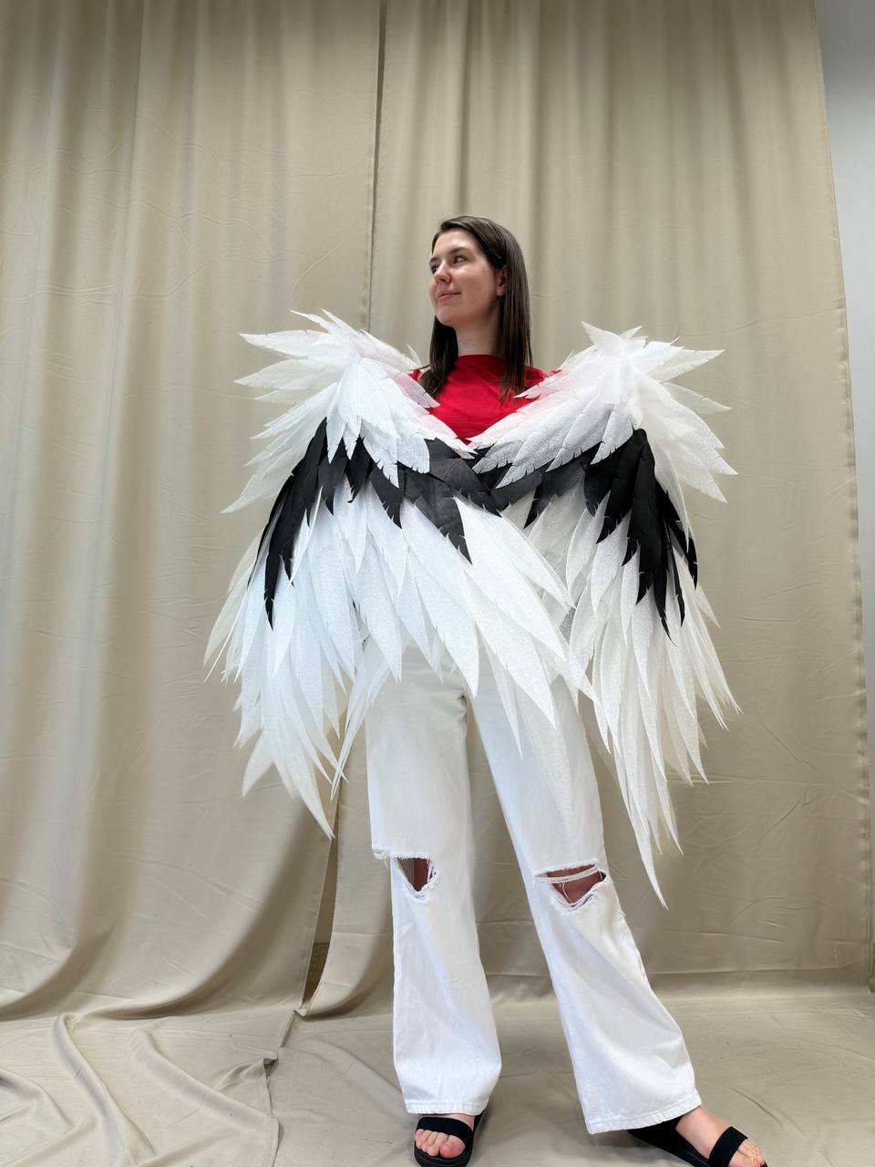 Black White Angel wings costume "Bogacci brand"