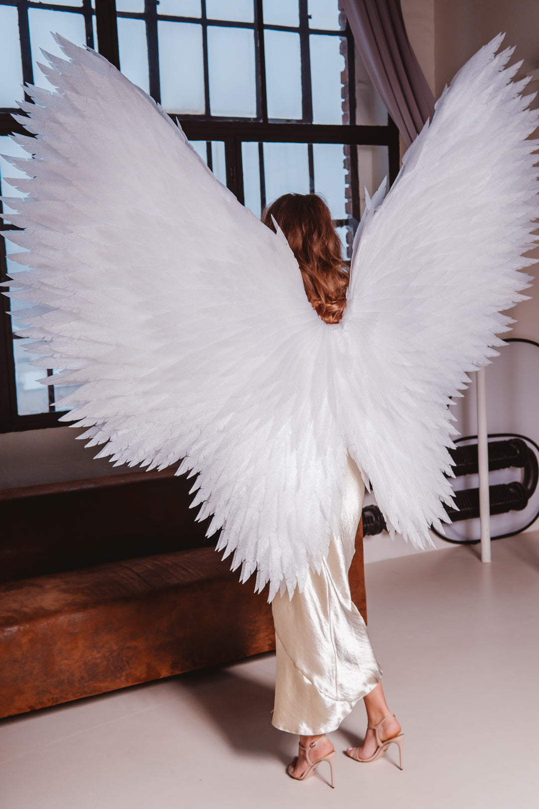 White Angel wings costume "Bogacci brand"