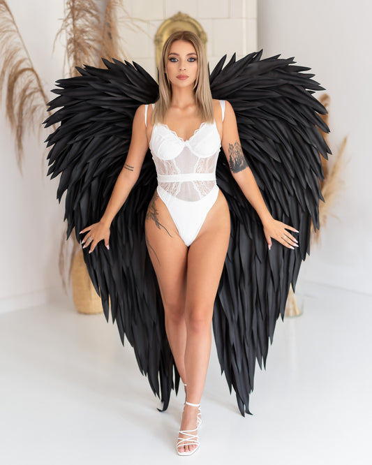 Black Angel Wings Cosplay "Bogacci brand"