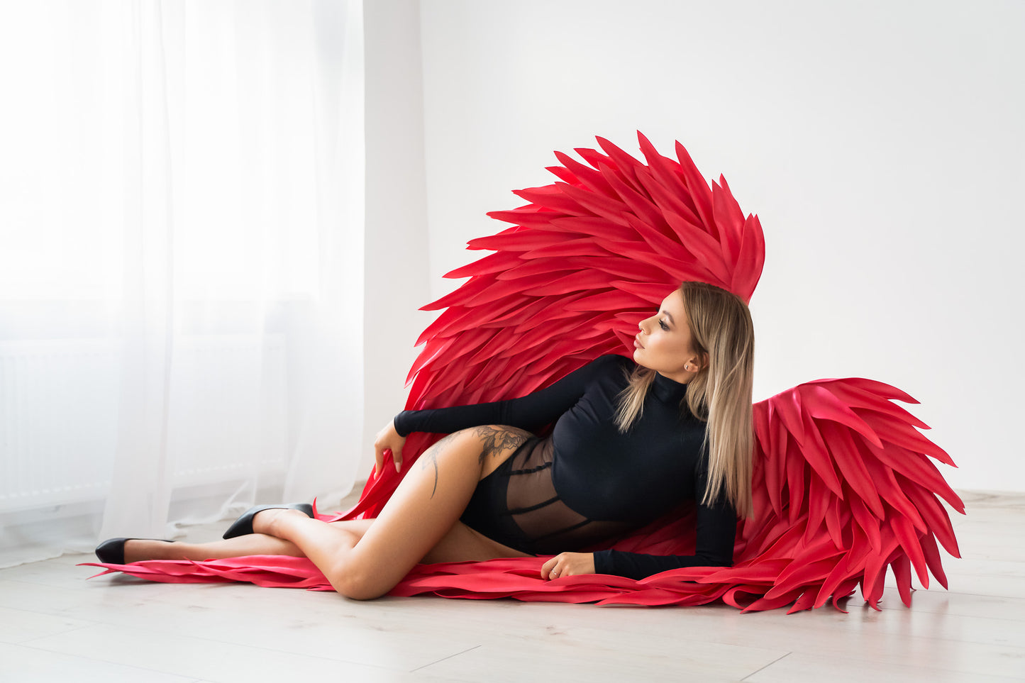 Cosplay ailes d'ange rouge "marque Bogacci"