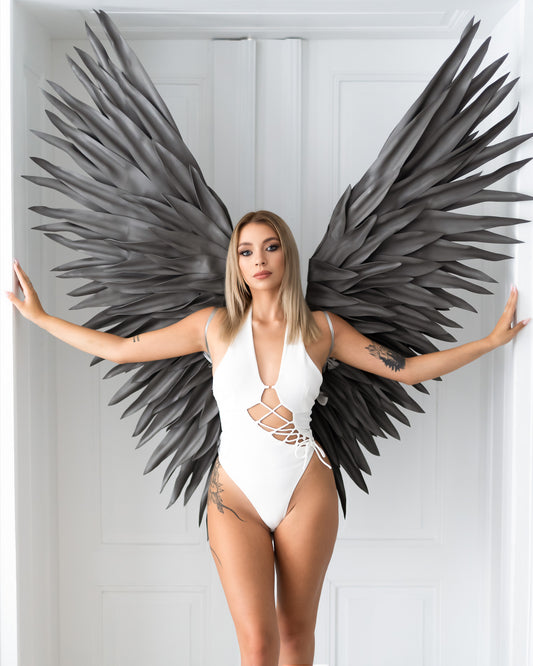 Grey Angel Wings Cosplay "Bogacci brand"